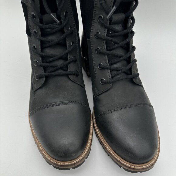 Reserved Black Leather Combat Boots Size 10 main image 9